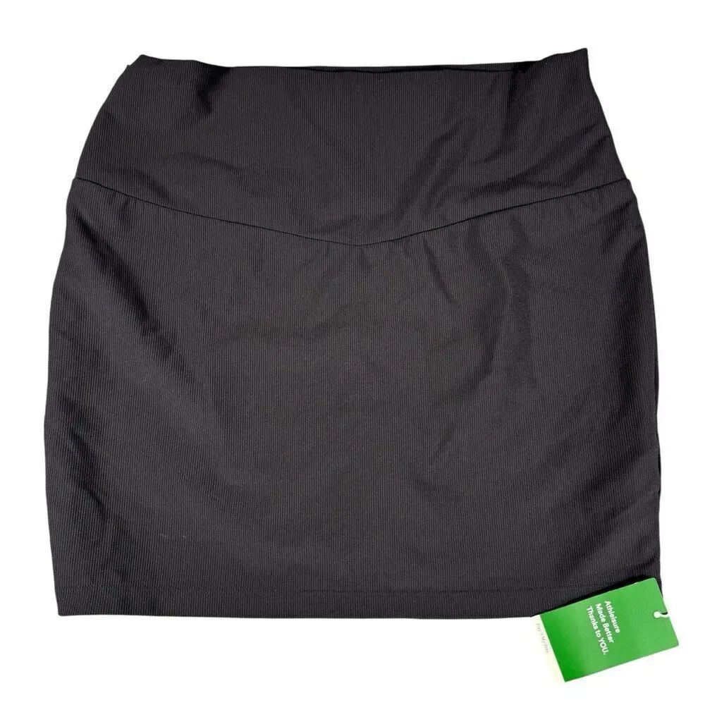 HALARA Sz XL Black Athleisure Play It My Way Skort Tennis Golf Mini Skirt Shorts